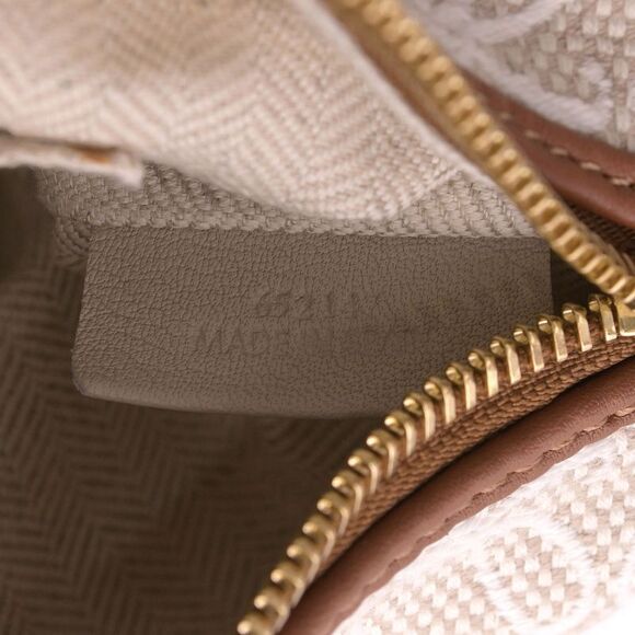 Loewe Cuy Bag Jacquard Calf Leather Beige Tan Brown Handbag - Picture 6 of 8